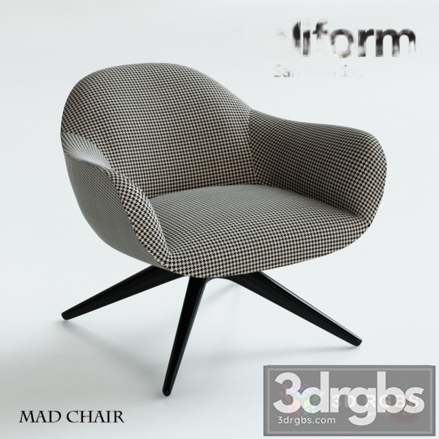 Poliform Mad Chair 3dsmax Download - thumbnail 1