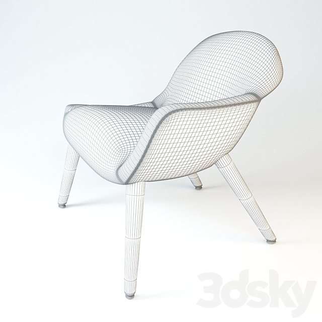 Poliform Mad Chair 3DSMax File - thumbnail 2