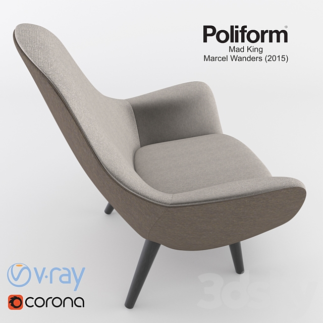 Poliform Mad King 3DS Max Model - thumbnail 2