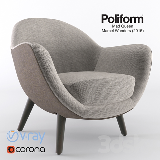 Poliform Mad Queen 3DS Max Model - thumbnail 1