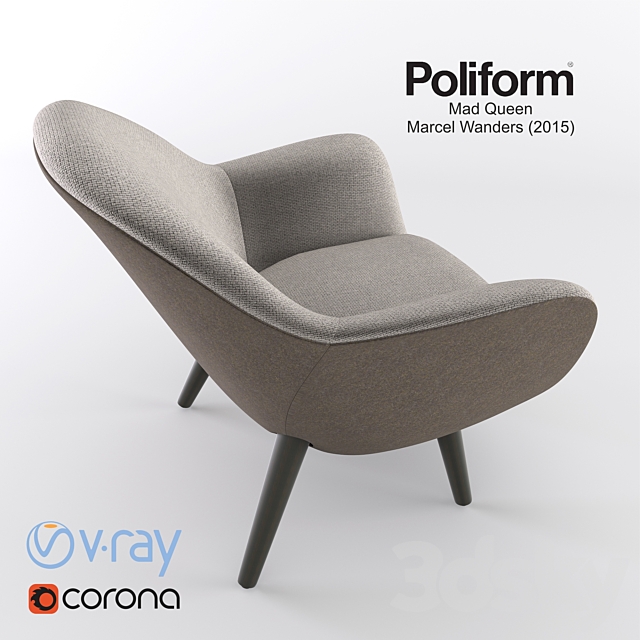 Poliform Mad Queen 3DS Max Model - thumbnail 2