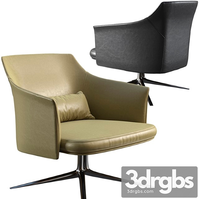 Poliform stanford bridge armchair 3dsmax Download - thumbnail 1