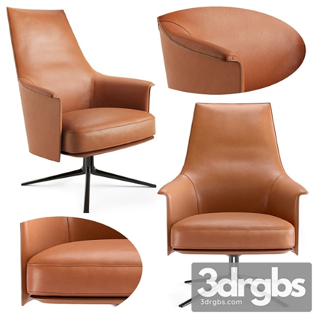 Poliform stanford lounge armchair 3dsmax Download - thumbnail 1