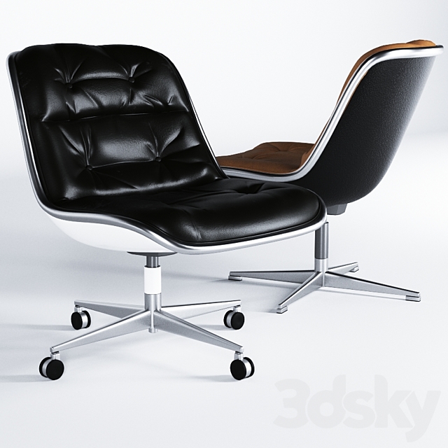 Pollock Executive Chair 3DS Max Model - thumbnail 2