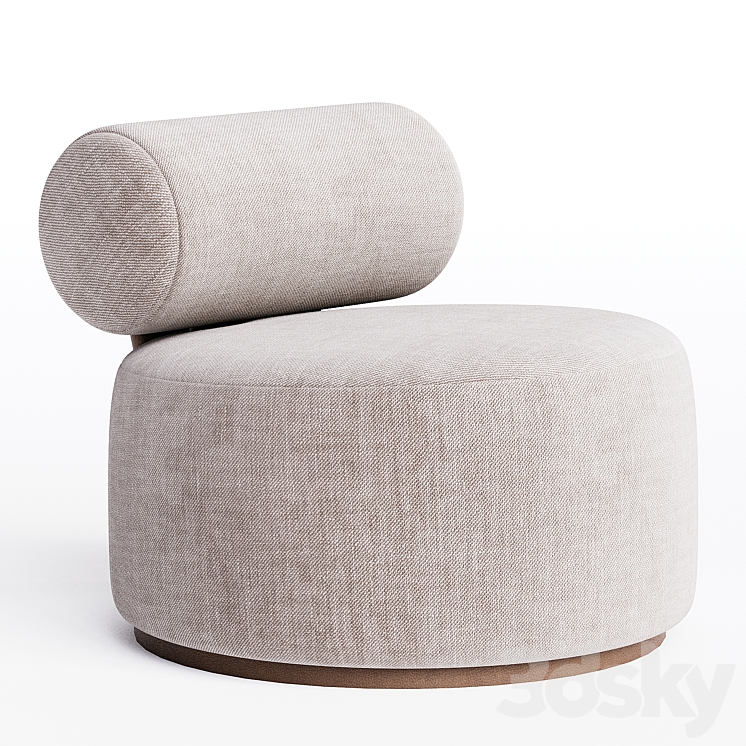 Pollux Armchair 3DS Max Model - thumbnail 1