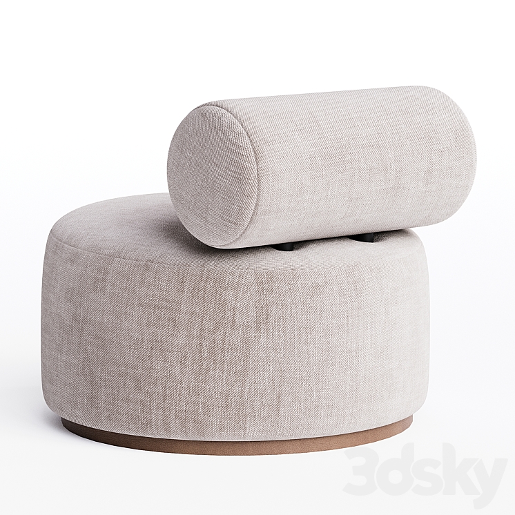 Pollux Armchair 3DS Max Model - thumbnail 2