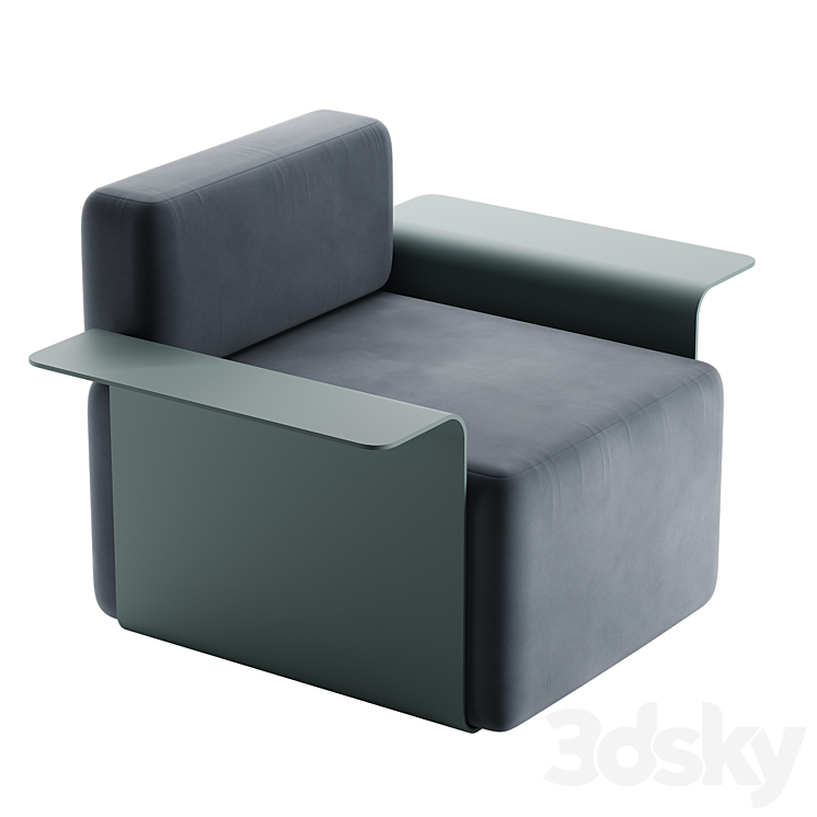 Poltrona Cubo Mint 3DS Max Model - thumbnail 1