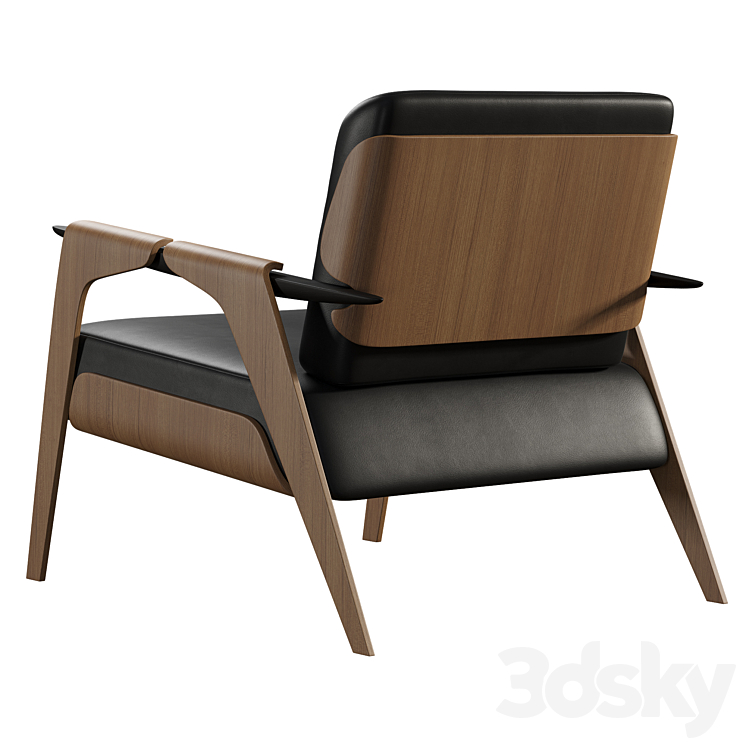 Poltrona Fly Armchair 3DS Max Model - thumbnail 2