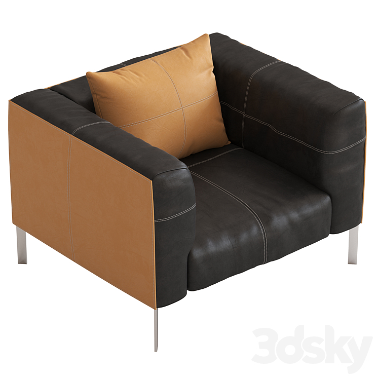 Poltrona Frau Bosforo Armchair 3DS Max - thumbnail 2