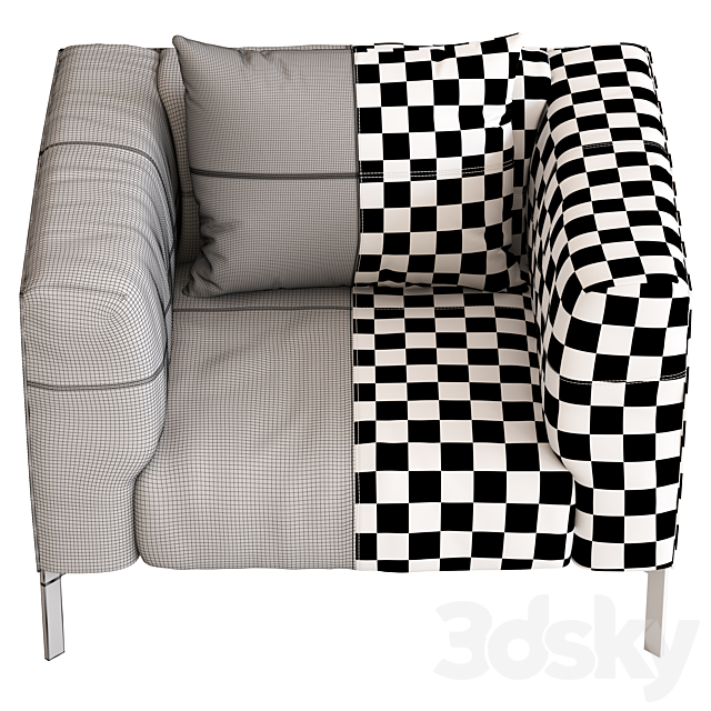 Poltrona Frau Bosforo Armchair 3DSMax File - thumbnail 3