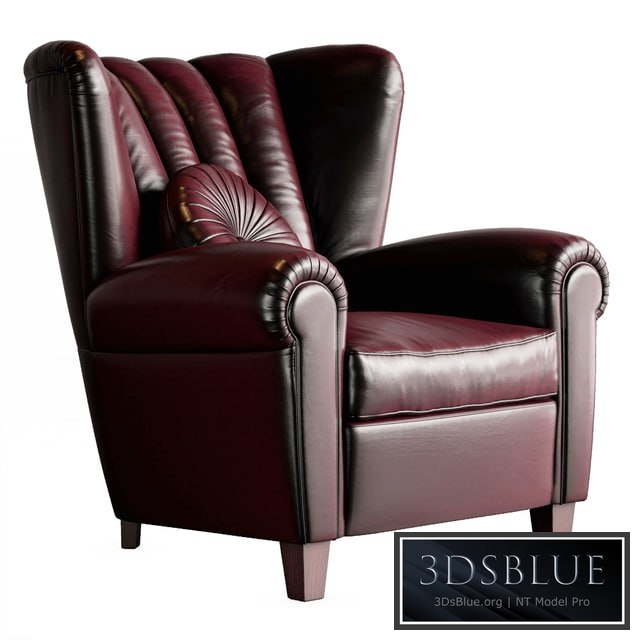 Poltrona Frau Savina Armchair 3DS Max - thumbnail 3