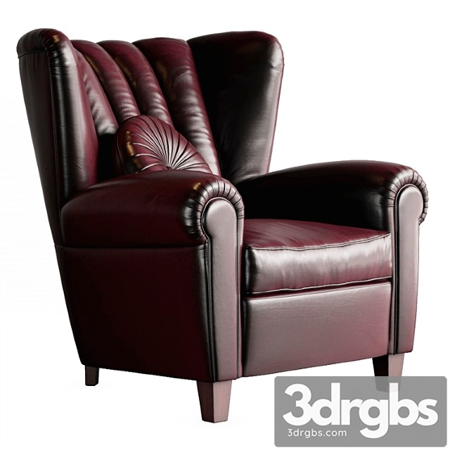 Poltrona frau savina armchair 3dsmax Download - thumbnail 1