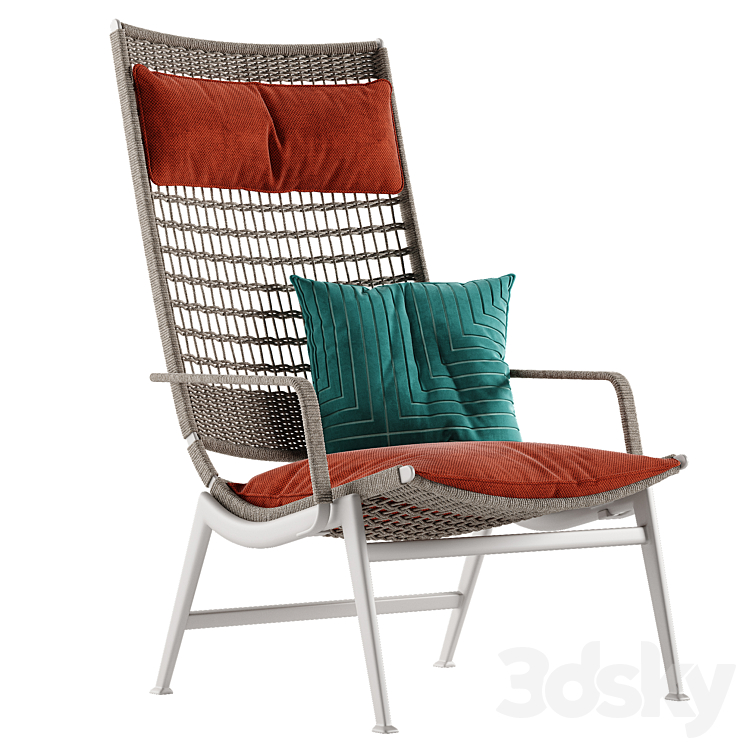 Poltrona Frau Solaria armchair 3DS Max - thumbnail 1