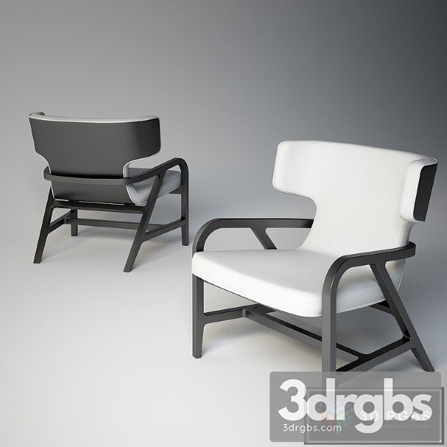 Poltrona Fulgens Armchair 3dsmax Download - thumbnail 1