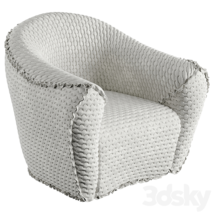 Poltrona Panna Chair 3DS Max Model - thumbnail 1