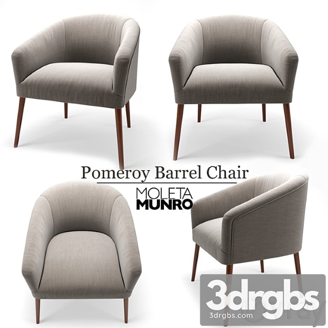 Pomeroy barrel chair 3dsmax Download - thumbnail 1