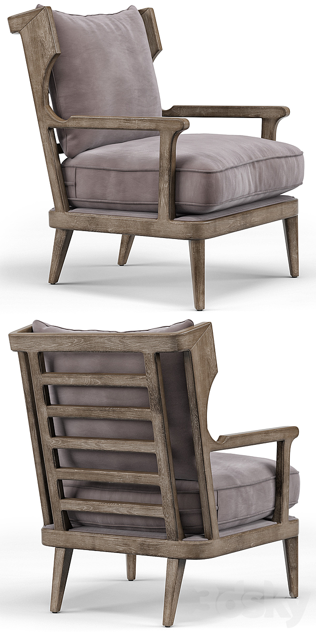 Ponce Arm Chair 3ds Max - thumbnail 2