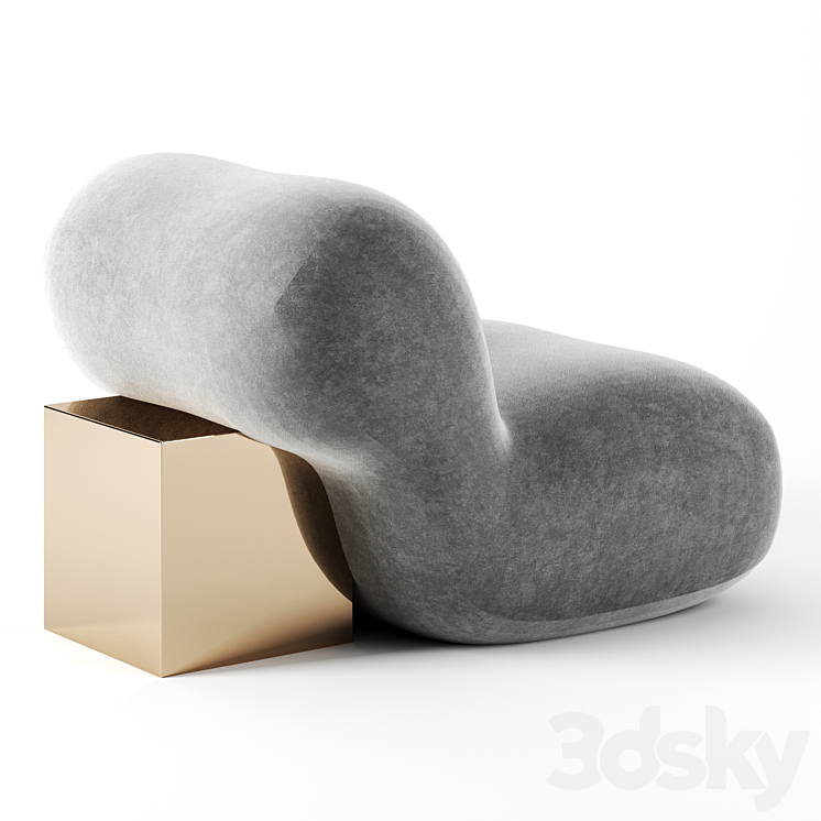 Pool Armchair by Theoreme Editions 3DS Max - thumbnail 2