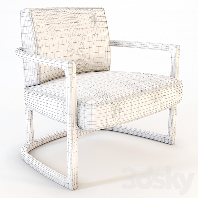 Porada: ArmChair – Venus 3DS Max Model - thumbnail 3