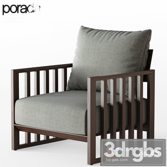 Porada Bolerina Armchair 3dsmax Download - thumbnail 1