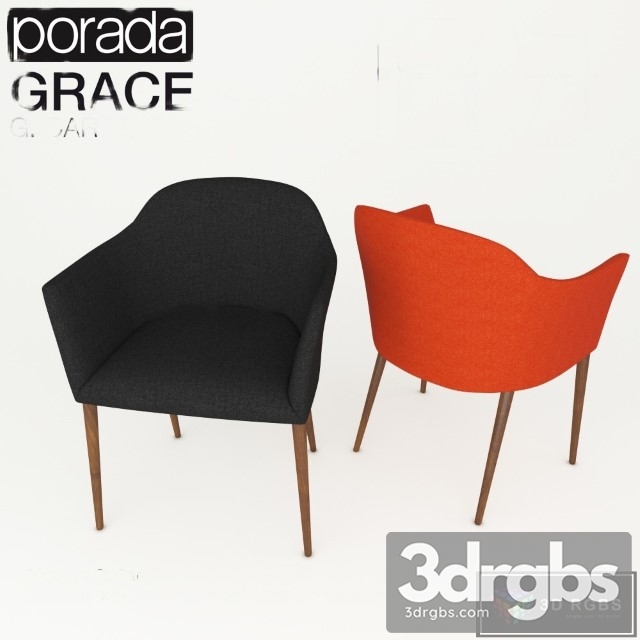 Porada Grace Chair 3dsmax Download - thumbnail 1