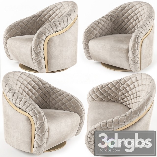 Portofino Cantori Armchair 3dsmax Download - thumbnail 1