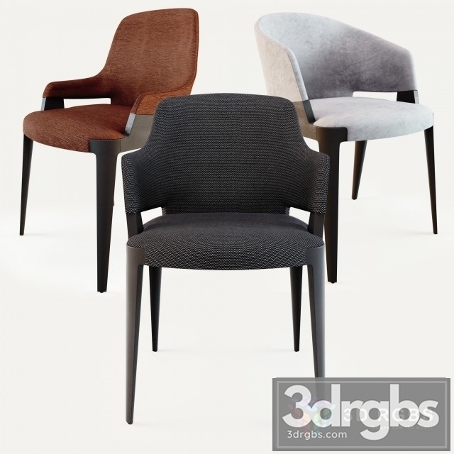 Potocco Velis Armchair 3dsmax Download - thumbnail 1