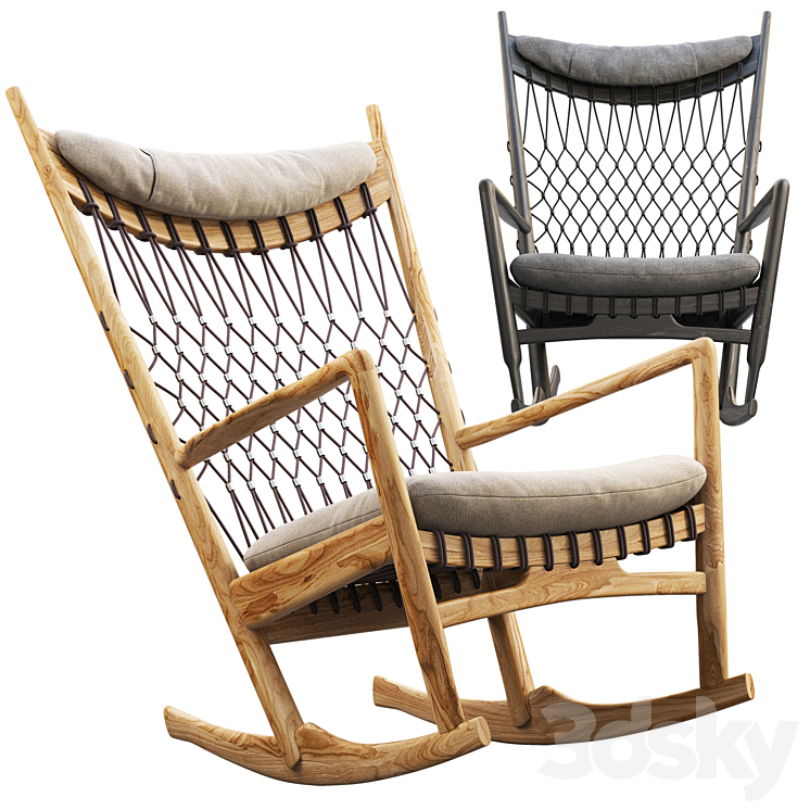 PP124 Rocking Chair 3DS Max - thumbnail 1