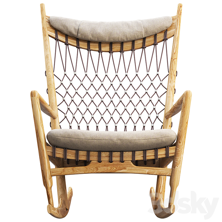 PP124 Rocking Chair 3DS Max - thumbnail 2