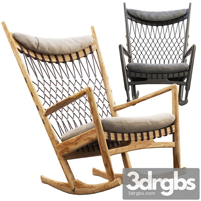 Pp124 rocking chair 3dsmax Download - thumbnail 1