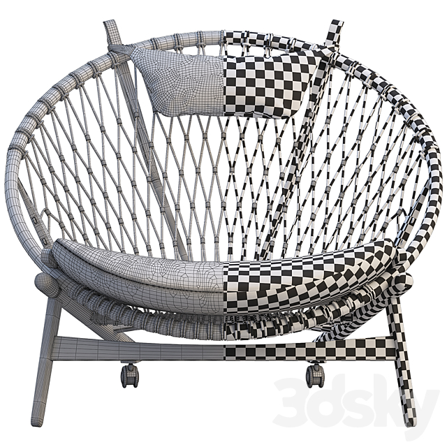 PP130 Circle Chair 3DS Max Model - thumbnail 3