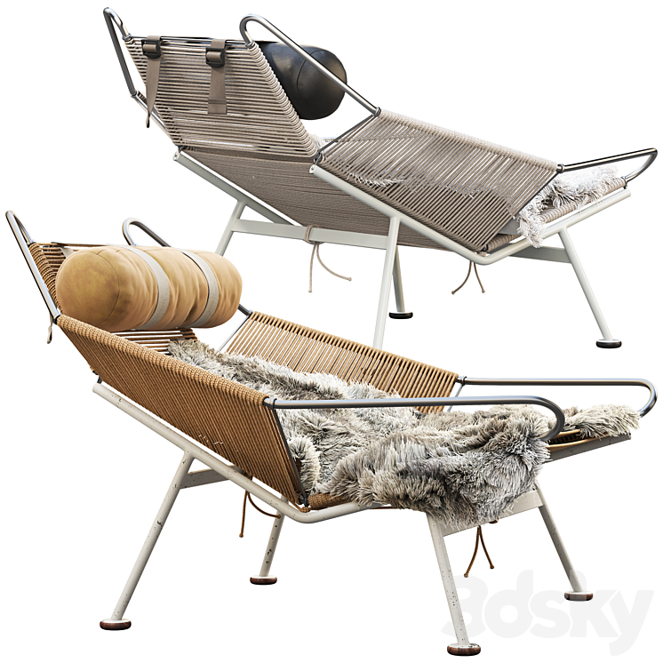 PP225 Flag Halyard chair 3DS Max - thumbnail 2