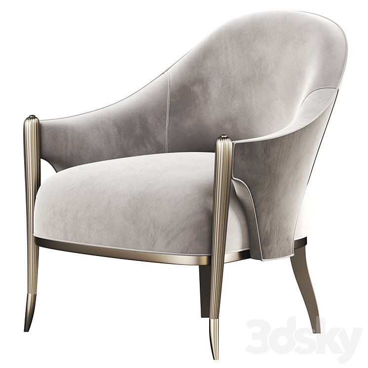 Pretty little thing chair 3DS Max - thumbnail 2