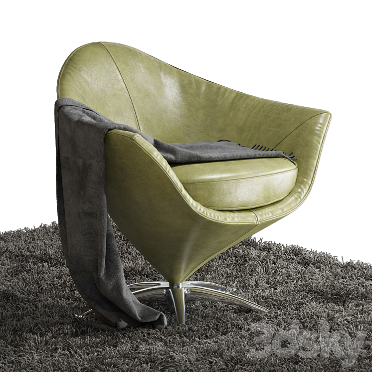 Prianera Tulipano armchair 3DS Max - thumbnail 1