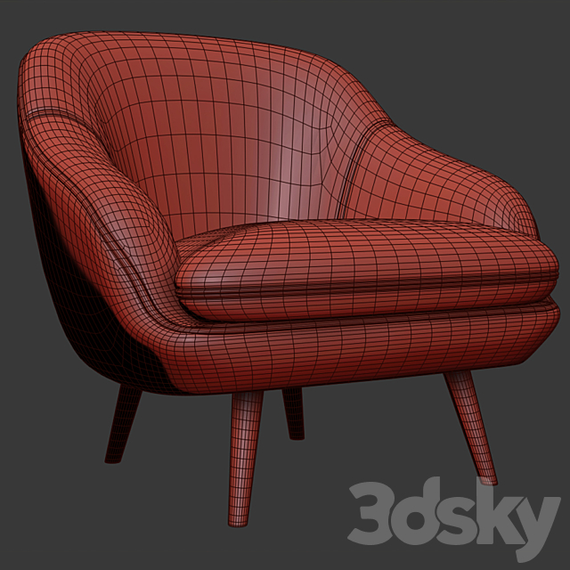 Prius Armchair 3DSMax File - thumbnail 3