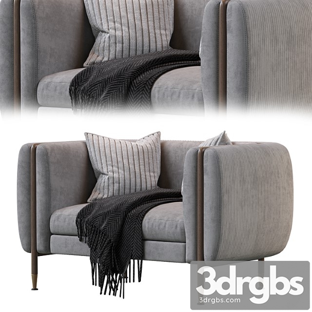 Private Label 2019 Barlow Armchair 3dsmax Download - thumbnail 1