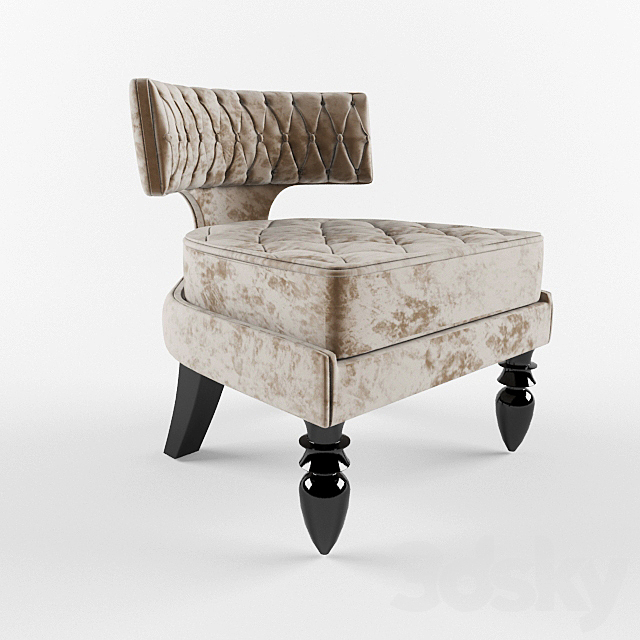 PROFI Monroe Armchair 3ds Max - thumbnail 1