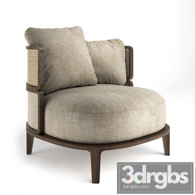 Promenade Lounge Armchair 3dsmax Download - thumbnail 1