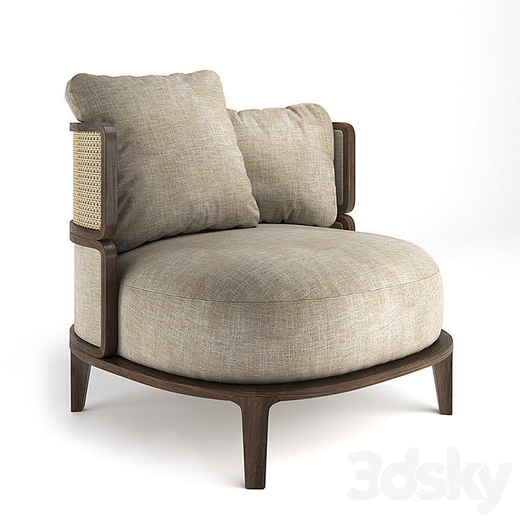 Promenade Lounge Chair Gebrüder Thonet Vienna 3DS Max - thumbnail 1