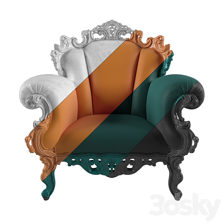 Proust Armchair 3DS Max - thumbnail 1