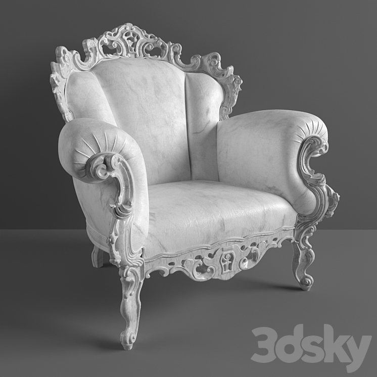 Proust Armchair 3DS Max - thumbnail 2