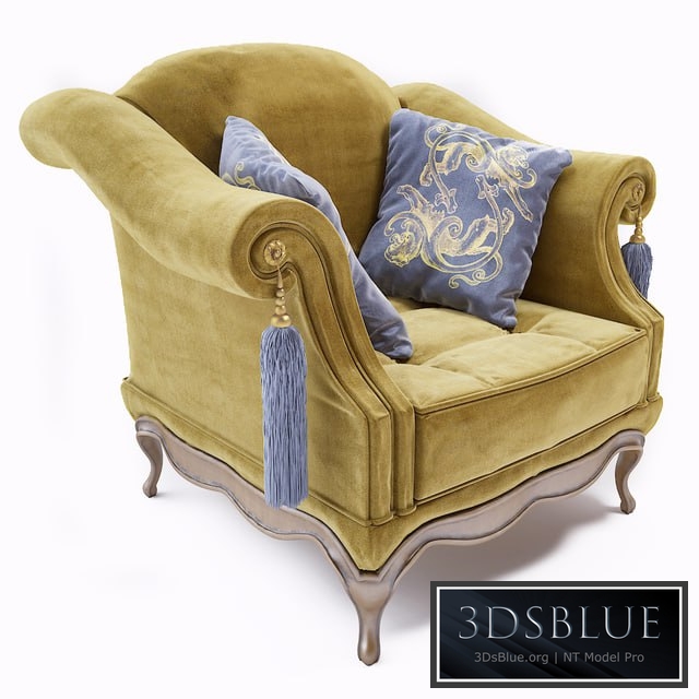 Provasi Marquise armchair 3DS Max - thumbnail 3