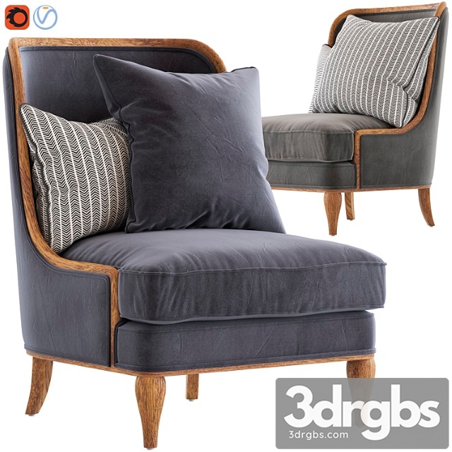 Provincial home living erik armchair 3dsmax Download - thumbnail 1