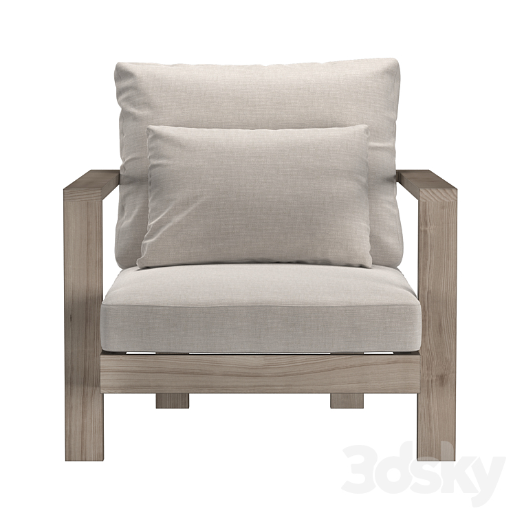 PURE ARMCHAIR 3DS Max Model - thumbnail 2