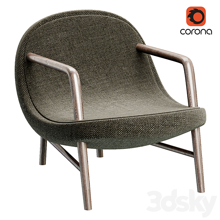 Puzzle armchair 3DS Max - thumbnail 1