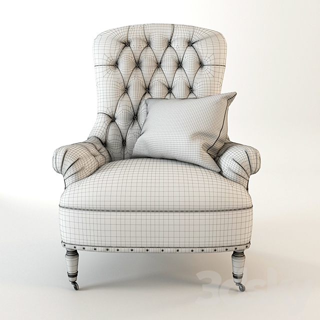 Radclife Tufted 3DSMax File - thumbnail 3