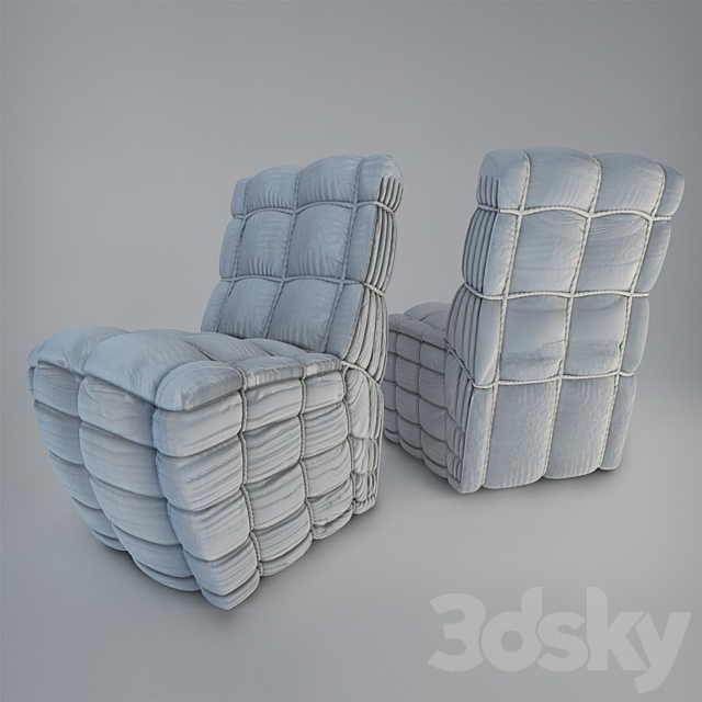 Rag Chair 3ds Max - thumbnail 2