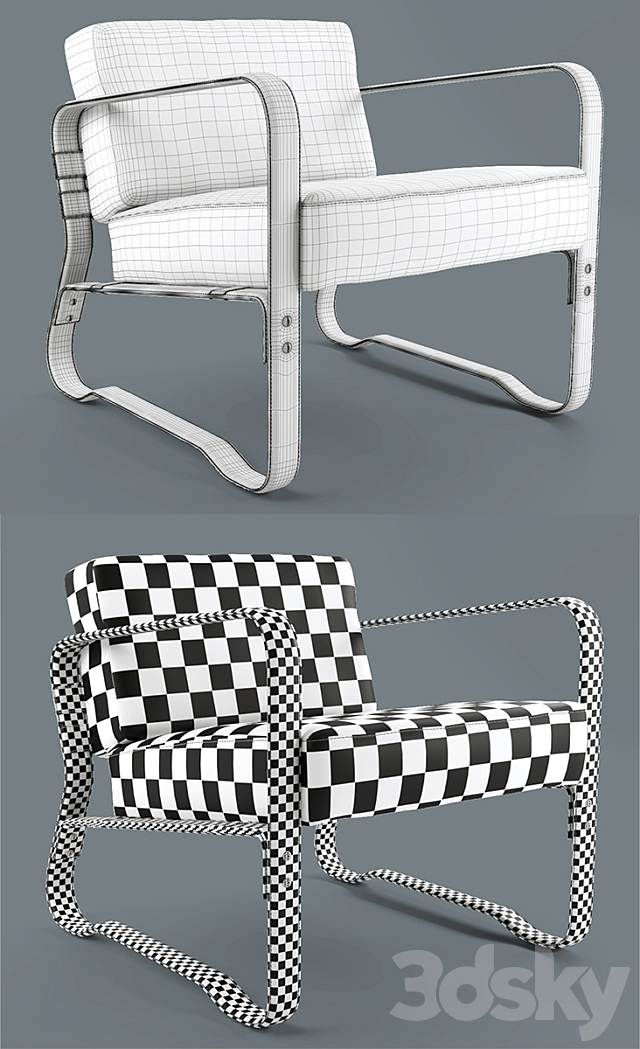 Ralph Lauren-CHAIR – SADDLE 3DSMax File - thumbnail 3