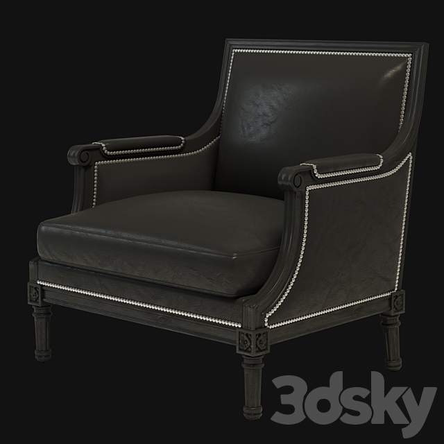 Ralph Lauren DUCHESS SALON CHAIR 3ds Max - thumbnail 1