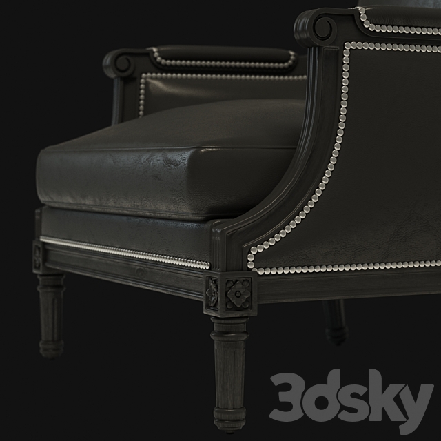 Ralph Lauren DUCHESS SALON CHAIR 3ds Max - thumbnail 3